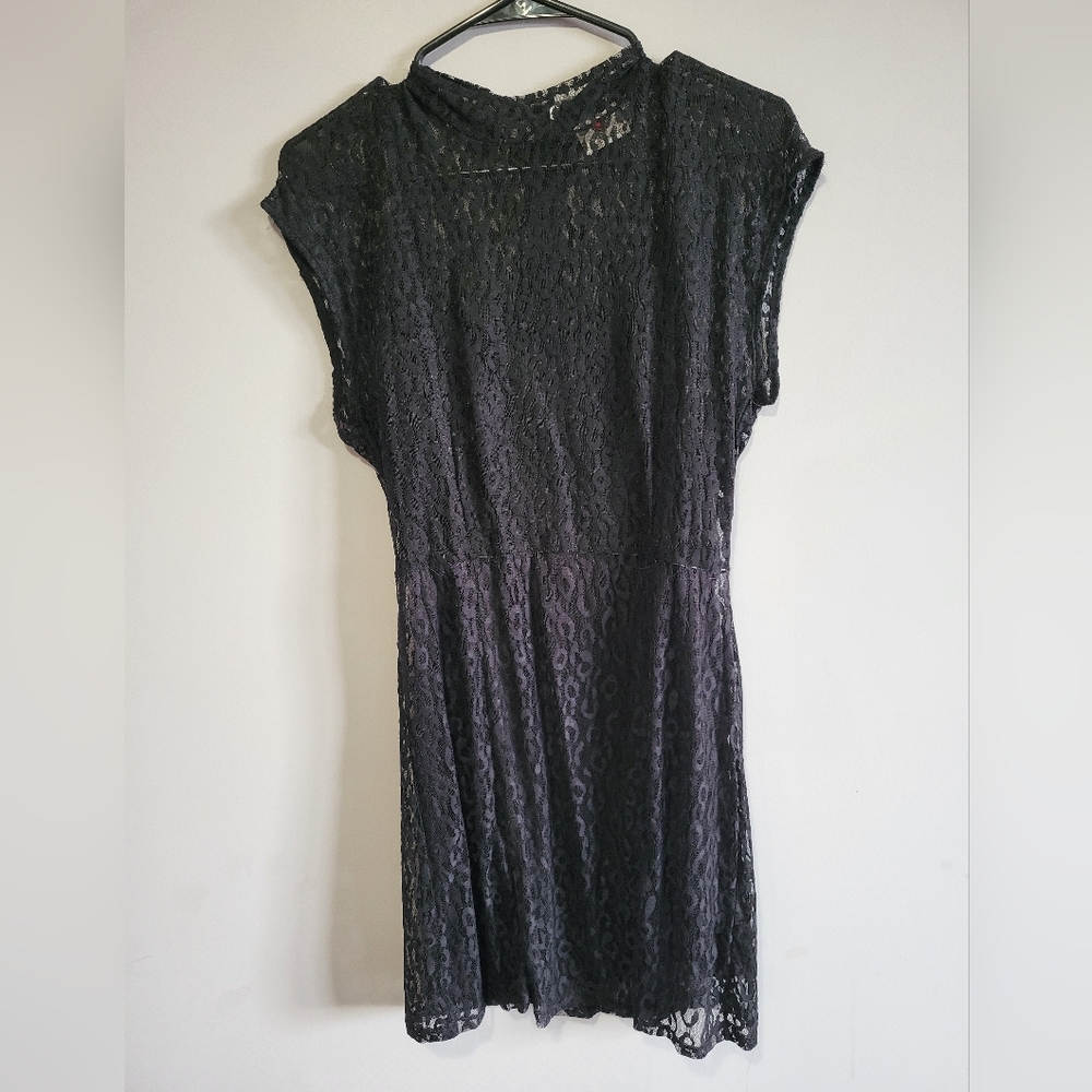 Black lace dress